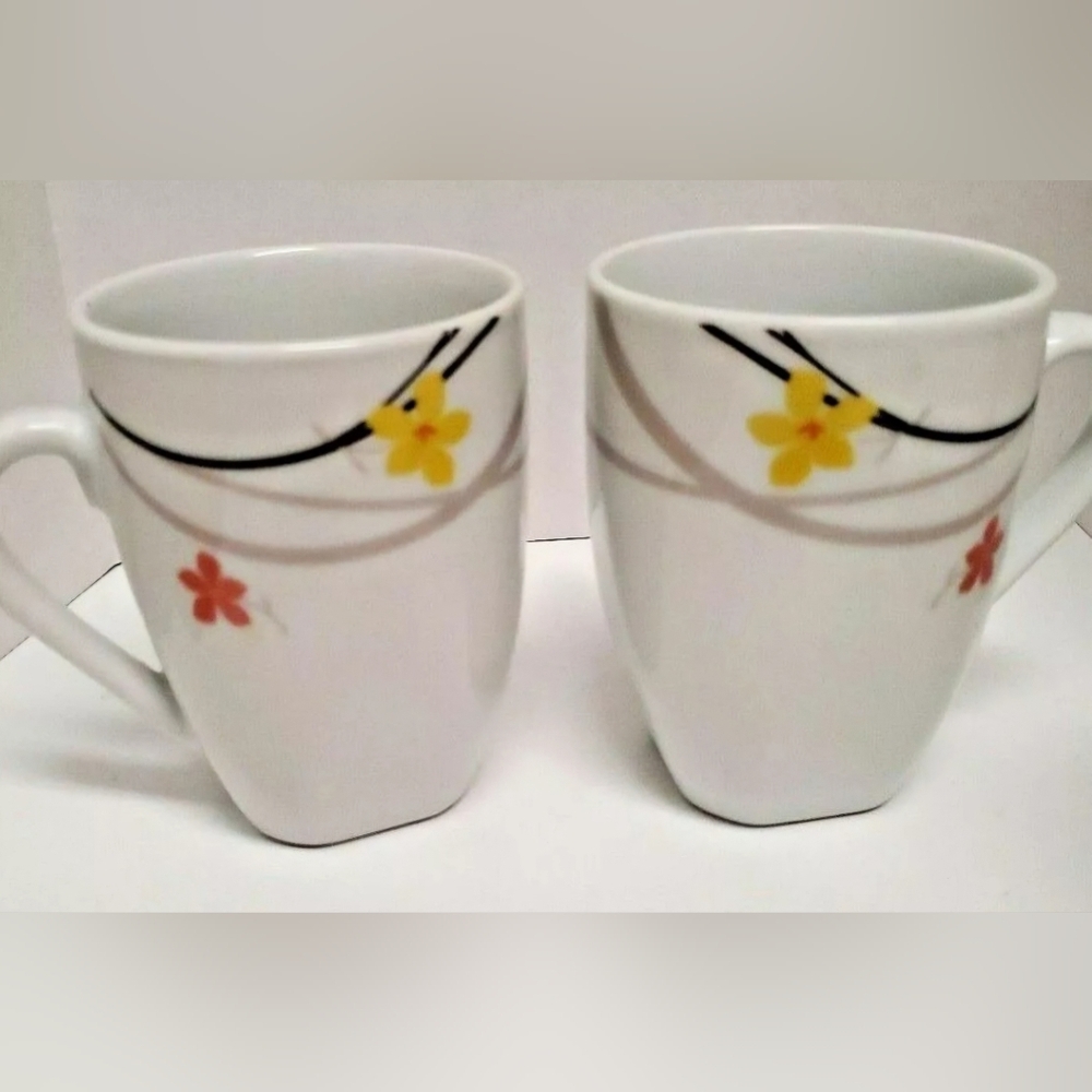 Pair of Pisa Tabletops Gallery 4" Coffee Mugs 10 Oz Pre-owned